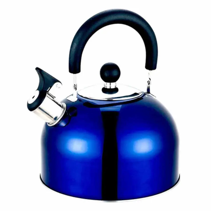 Olpro 2 Litre Stainless Steel Whistling Kettle - Blue - Outcamping
