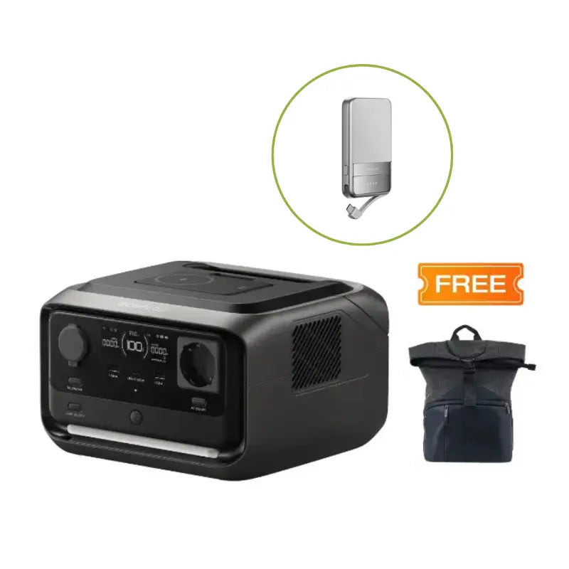 EcoFlow RIVER 3 Plus Portable Power Station + 5000mAh RAPID Power Bank Hard Bundle