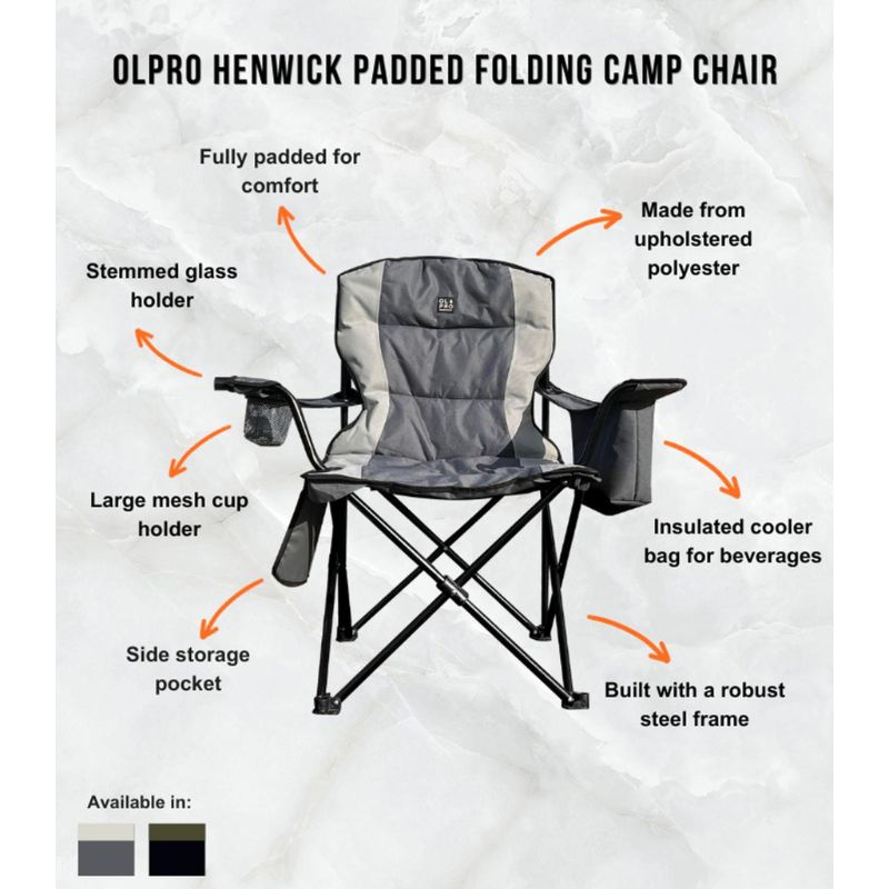 Henwick Chair Grey & Black