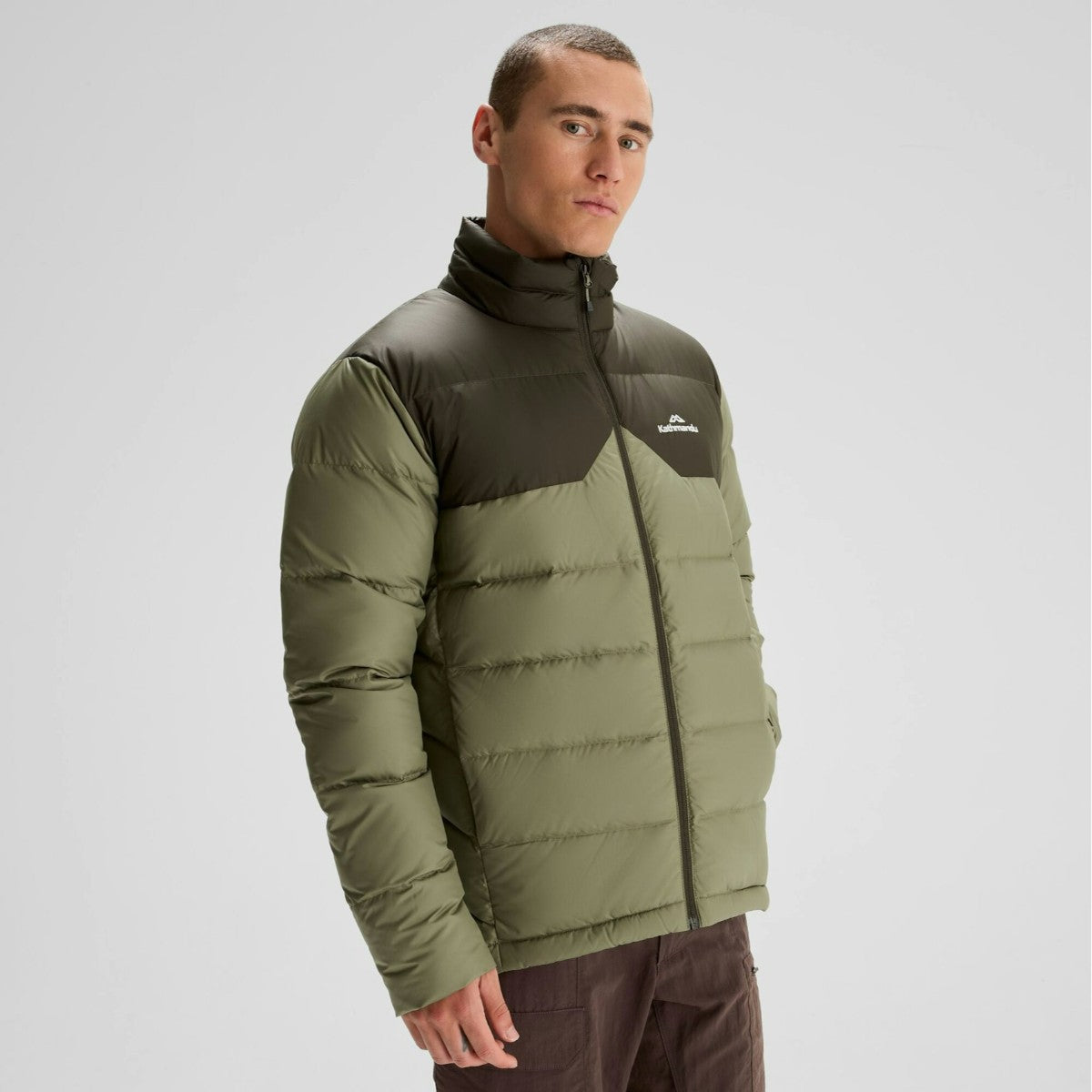 Kathmandu Men's Epiq Hooded Down Jacket V3 Beech Dark Moss