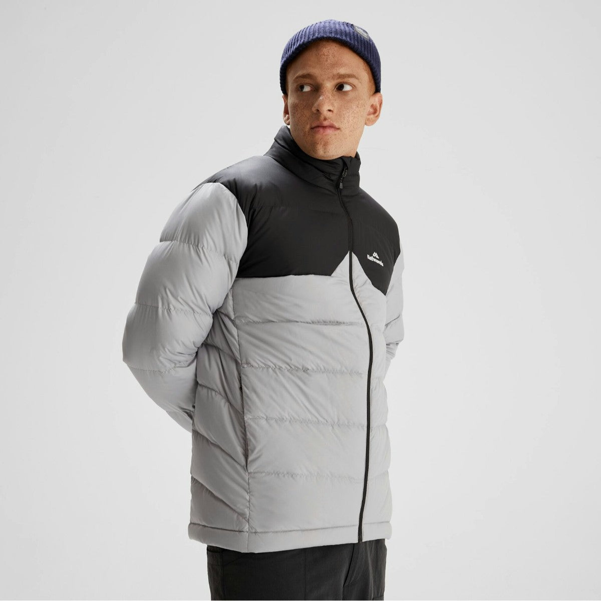 Kathmandu Men's Epiq Hooded Down Jacket V3 Steel Grey Black