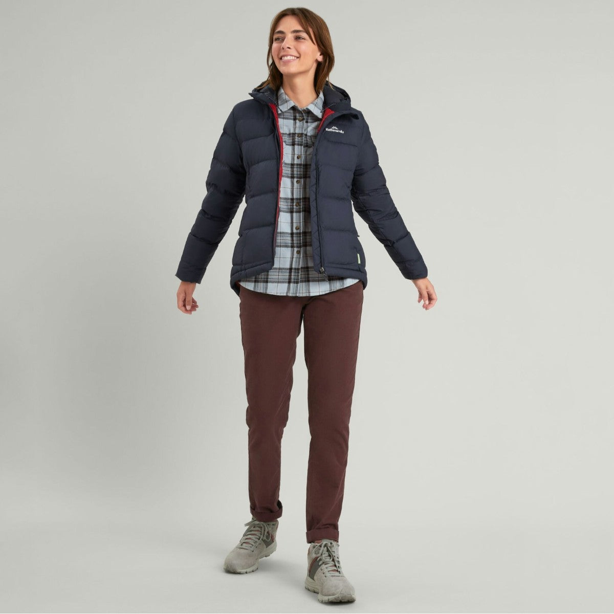 Kathmandu Women's Epiq Hooded Down Jacket V Midnight Navy