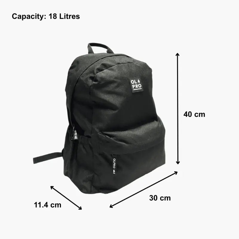 Olpro 18 Litre Daysack Black Dimension