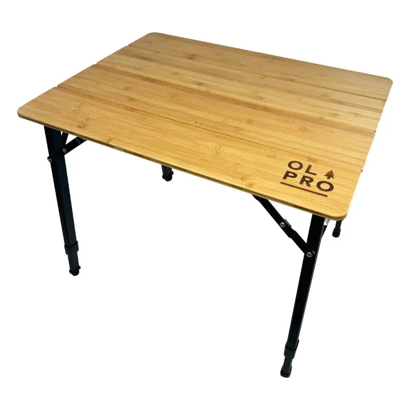 Olpro Bamboo Camping Table 4 Folding - Outcamping