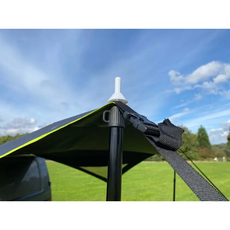 Modern Shade Canopy - Charcoal & Lime