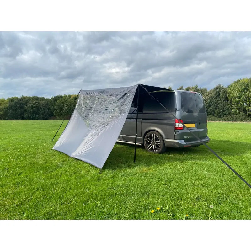 Olpro Scenic Shade Campervan Canopy with PVC Window Charcoal