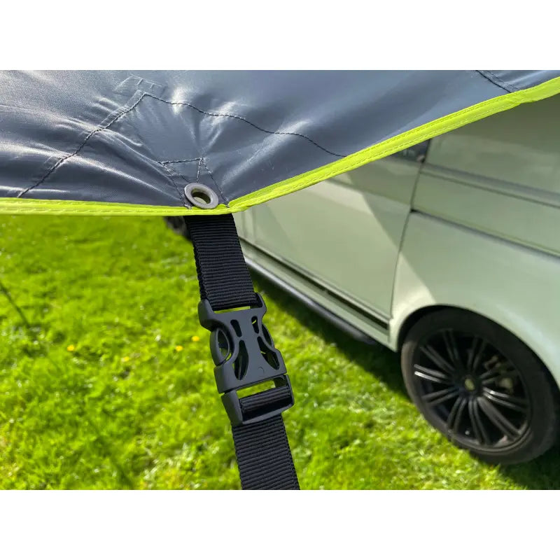 Olpro Multi Shade Campervan Canopy Charcoal and Lime