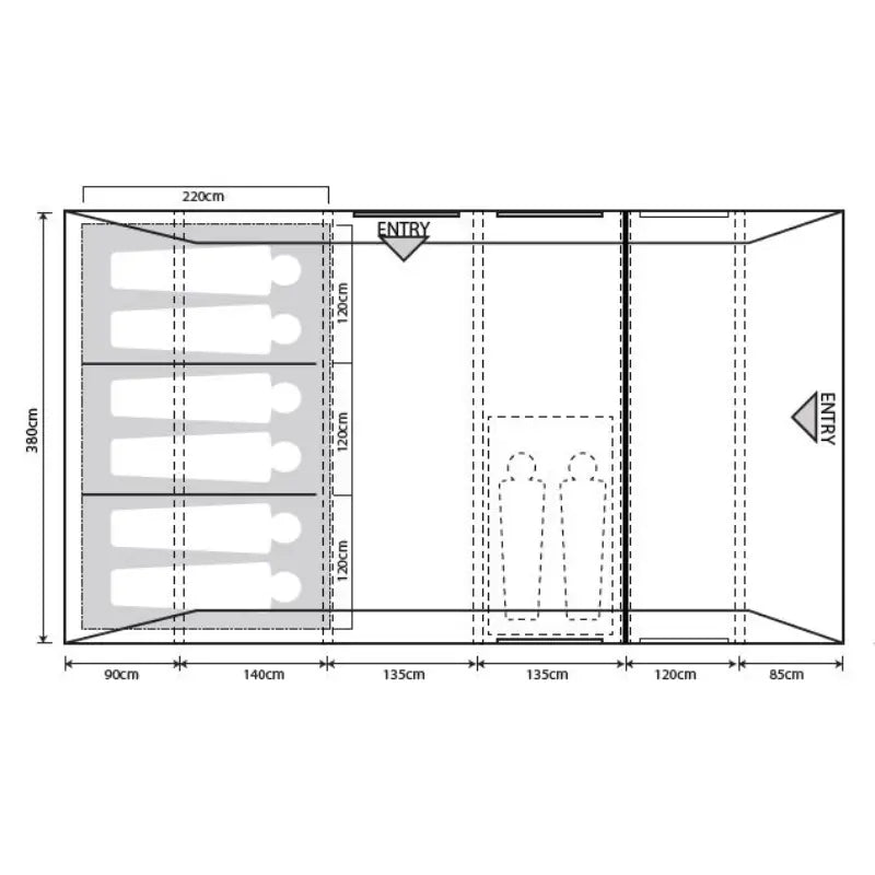 Outdoor Revolution Camp Star 600 Tent + Footprint