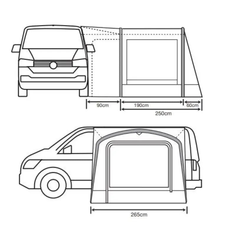 Outdoor Revolution Cayman Air T2 Driveaway Awning (includes FREE footprint)