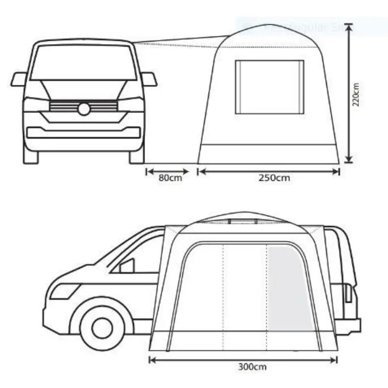 Outdoor Revolution Cayman Cuda XL F/G (180 X 240) Driveaway Awning