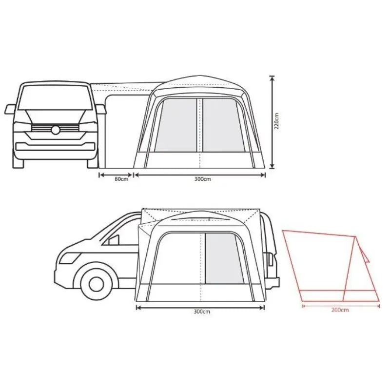 Outdoor Revolution Cayman DT Driveaway Awning