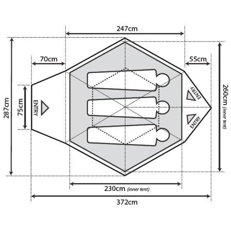 Outdoor Revolution Q 3.0+ Quick Pitch Tent