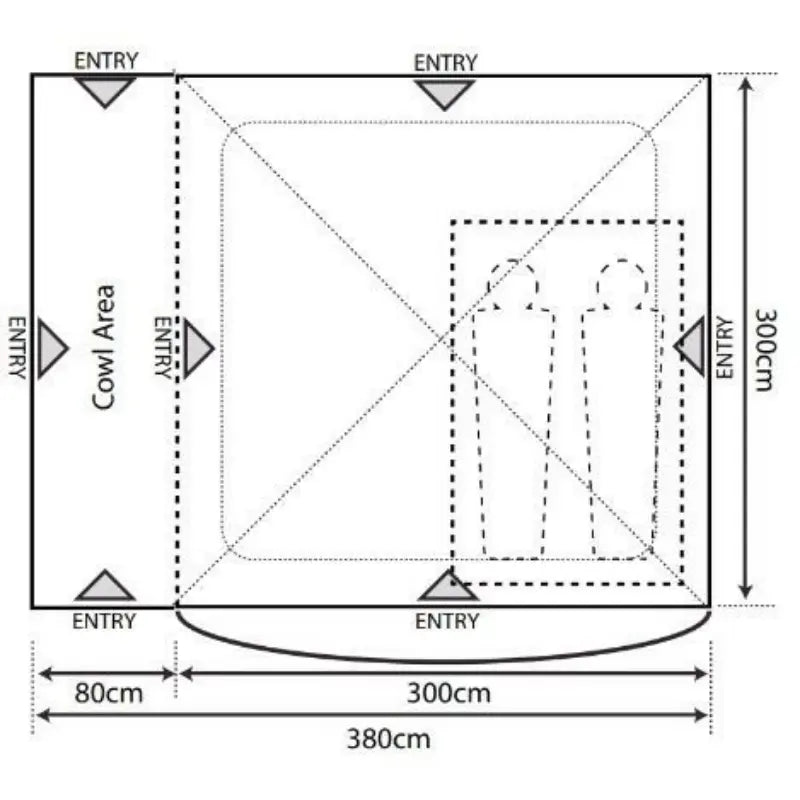 Outdoor Revolution Q Cayman T1 Driveaway Awning