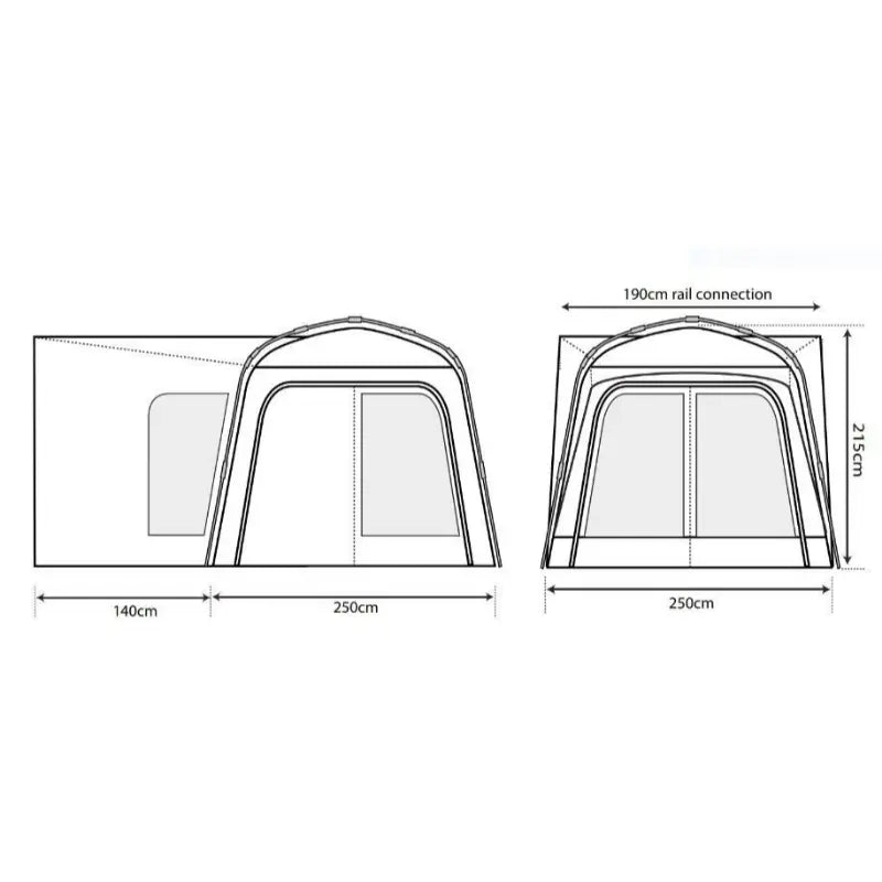 Outdoor Revolution Q Cayman T1 Tailgate Driveaway Awning