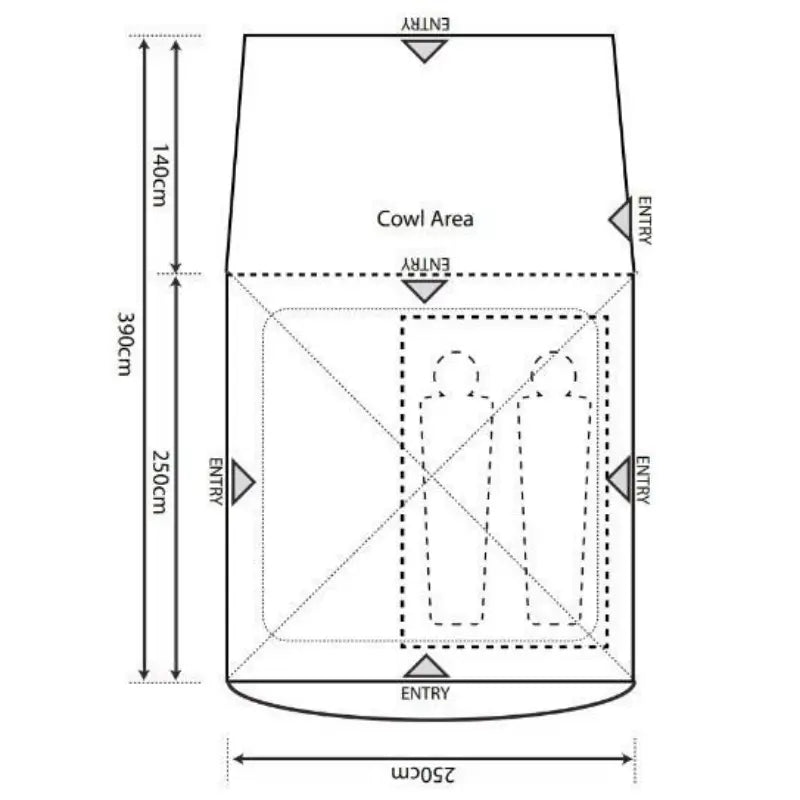 Outdoor Revolution Q Cayman T1 Tailgate Driveaway Awning