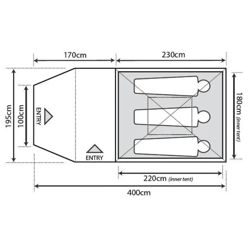 Outdoor Revolution Q Cruiser 3.0 Quick Pitch Tent