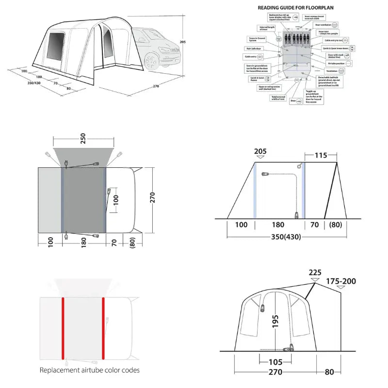 Outwell Talladega Air Drive-away Awning