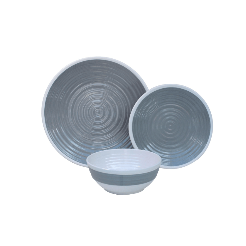 Outdoor Revolution Premium 12pc Melamine Plate and Bowl Set