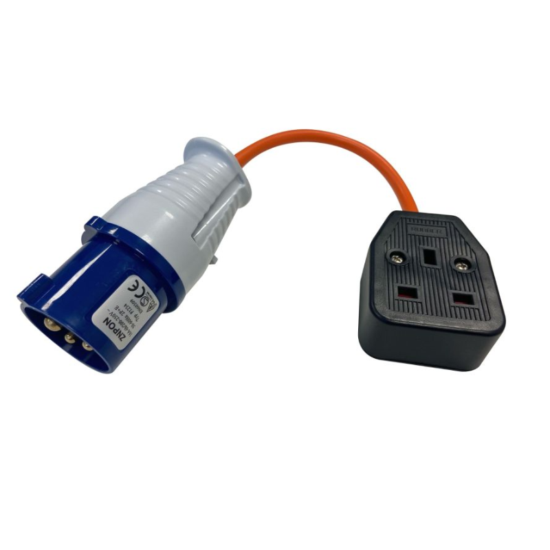 Outdoor Revolution UK Mains Adaptor 13 Amp Socket to Caravan Mains Plug