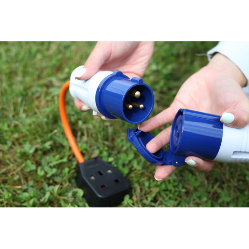 Outdoor Revolution UK Mains Adaptor 13 Amp Socket to Caravan Mains Plug