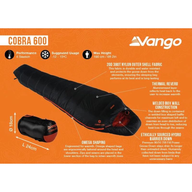 Vango Cobra 600 Sleeping Bag