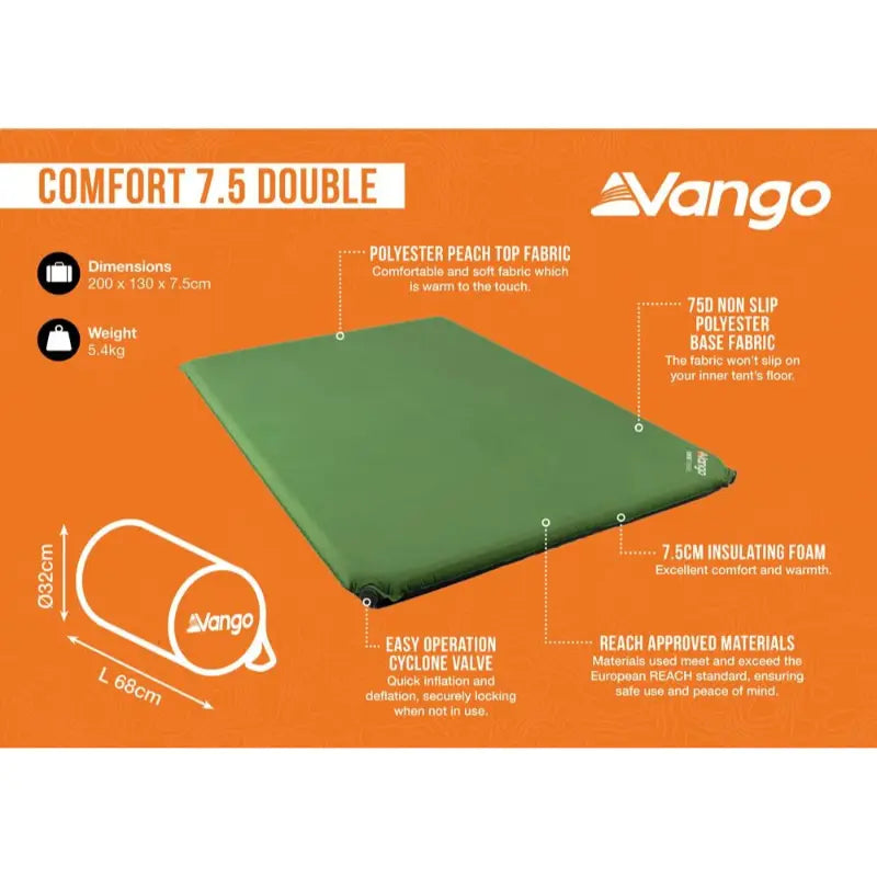 Vango Comfort 7.5 Double Sleeping Mat