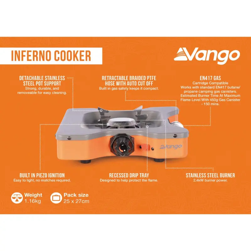 Vango Inferno Cooker Features