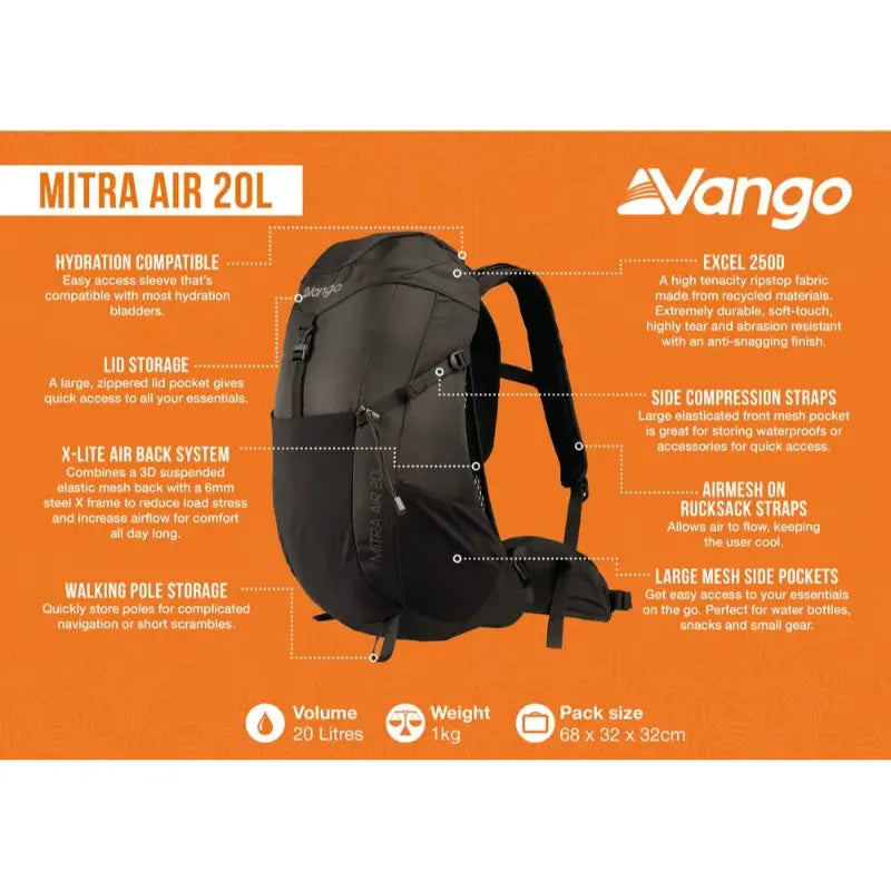 Vango Mitra Air 20L Rucksack