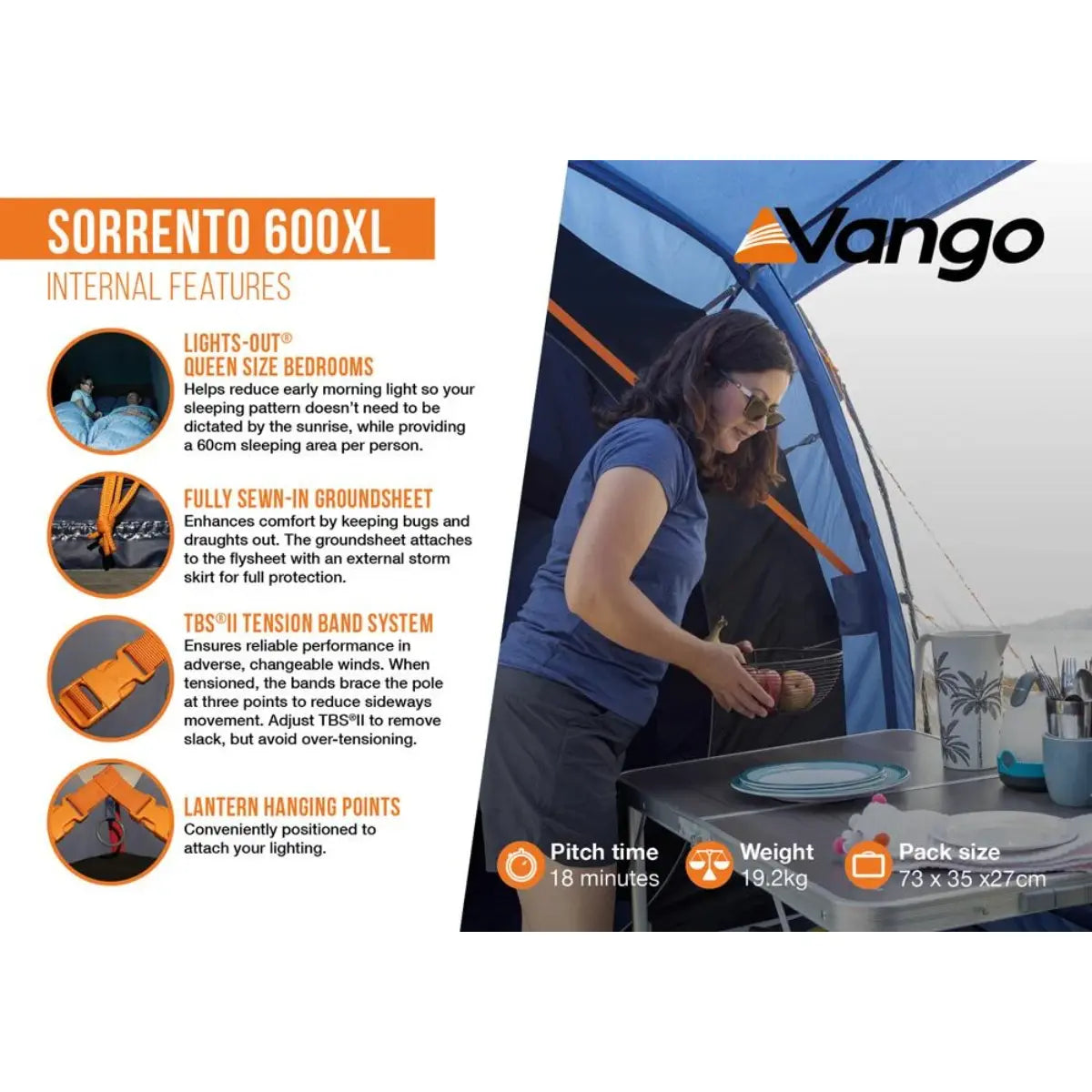 Vango Sorrento 600XL Tent
