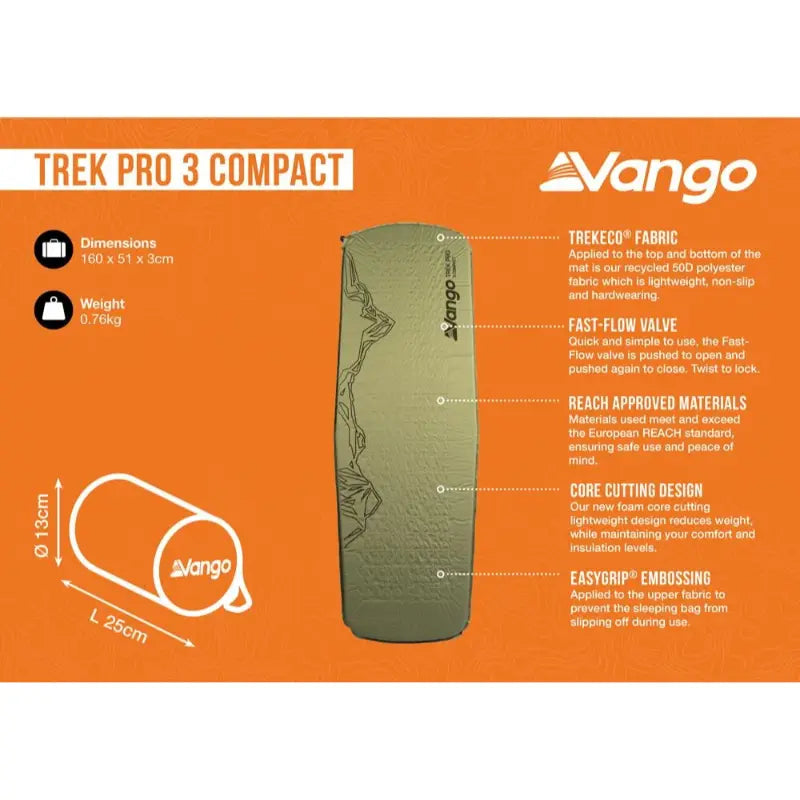Vango Trek Pro 3 Compact Sleep Mat