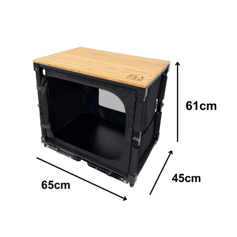 Bamboo Folding 3-In-1 Storage Kitchen Cupboard