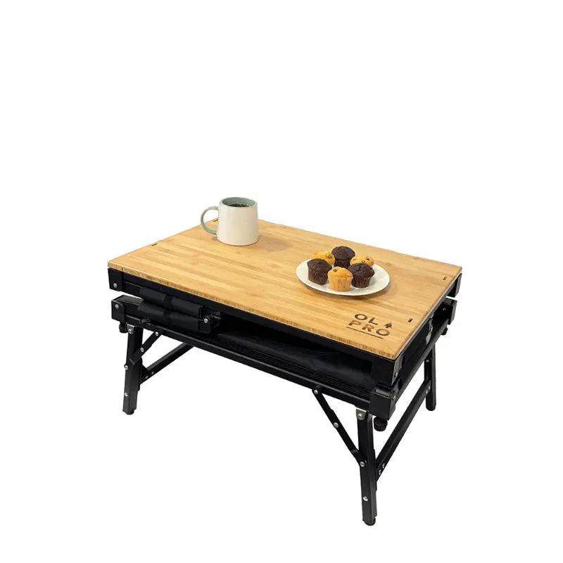 Olpro Bamboo Folding 3-In-1 Storage Kitchen Cupboard