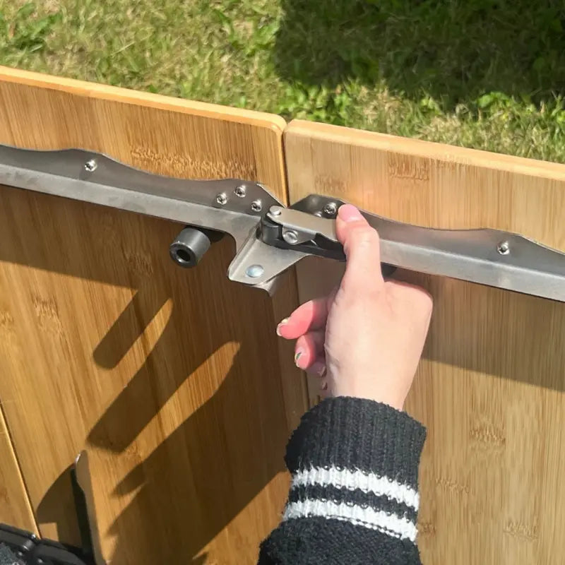 4 Fold Camping Bamboo Table 90cm x 90cm