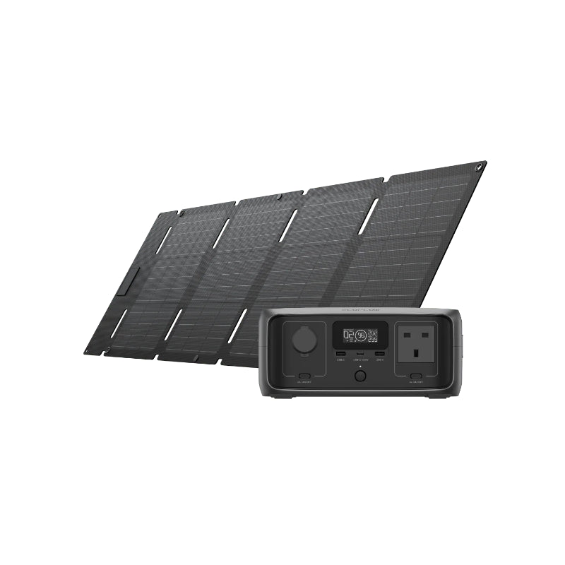 EcoFlow RIVER 3 Portable Power Station with 45W Solar Panel Type C