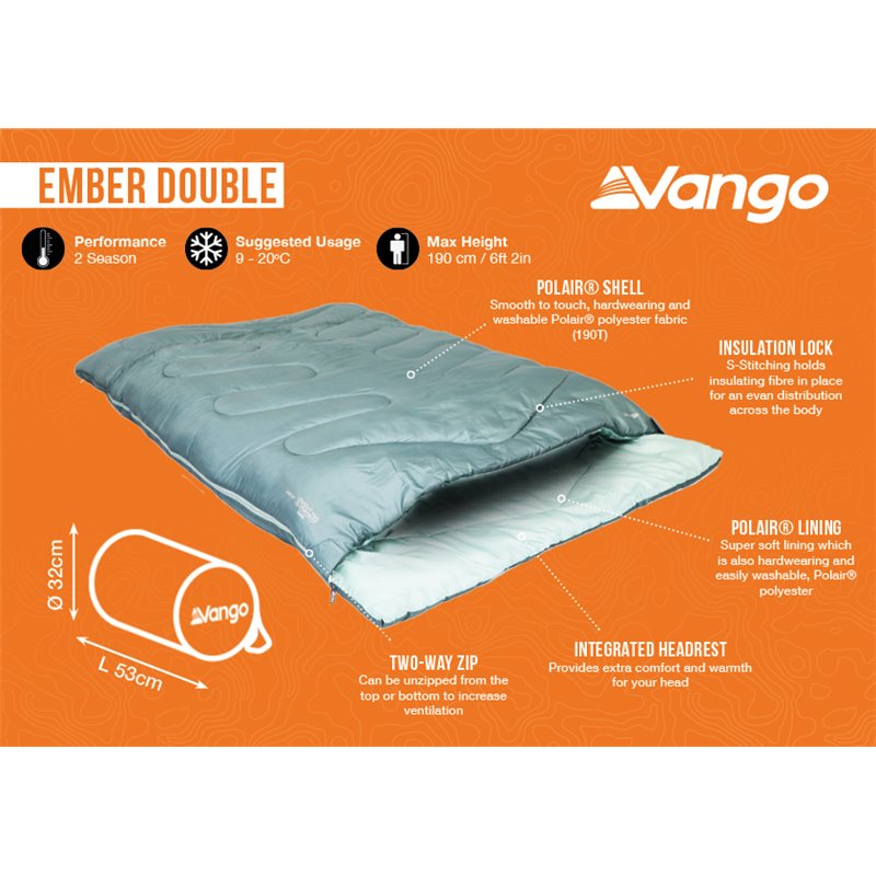 Vango Ember Double Sleeping Bag