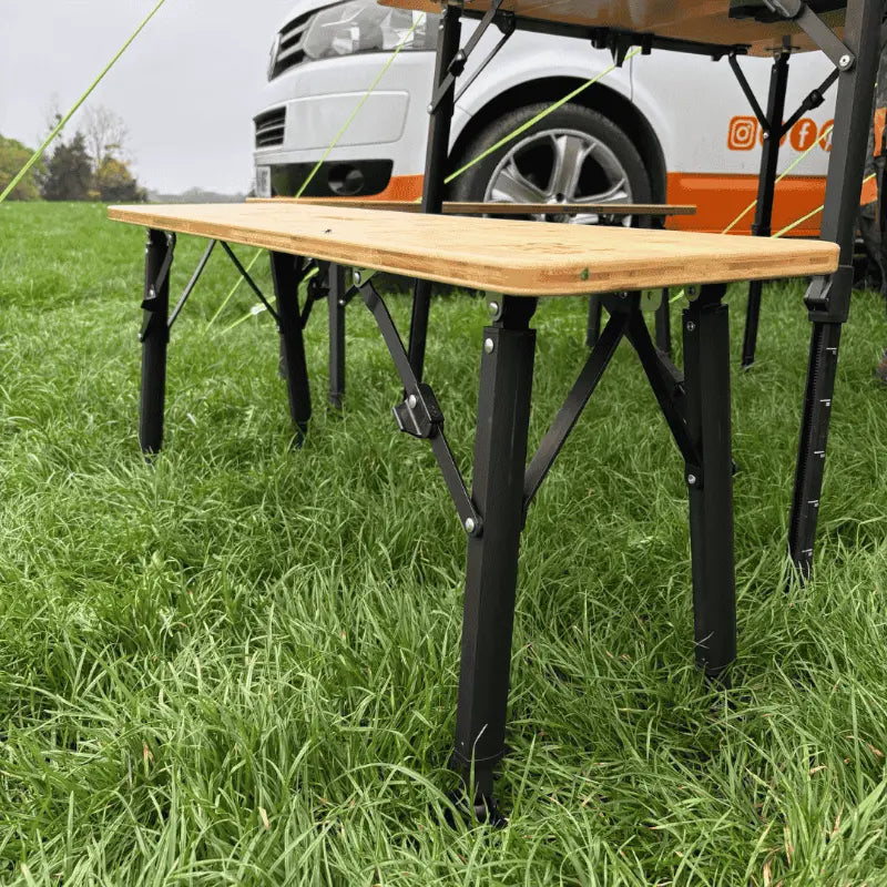 Olpro Folding Bamboo Bench Set of Two