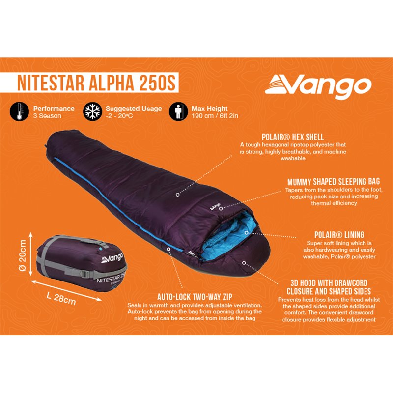 Vango Nitestar Alpha 250S Sleeping Bag