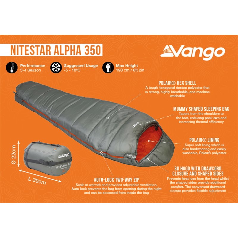 Vango Nitestar Alpha 350 Sleeping Bag
