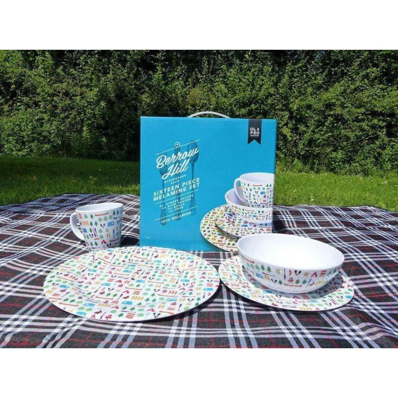 Berrow Hill Melamine Set (16 Piece)