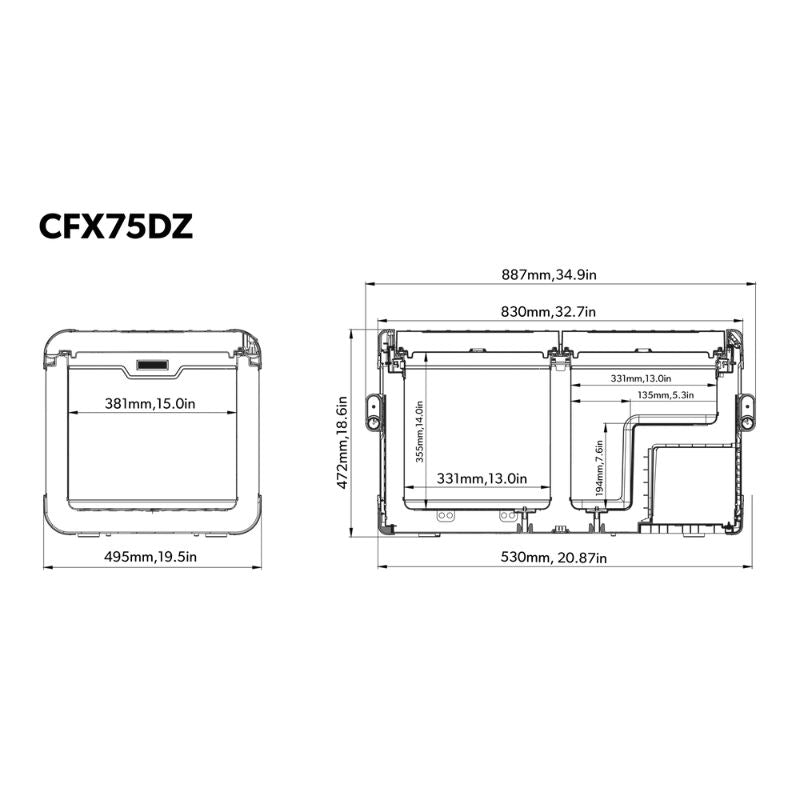 Dometic CFX3 75DZ