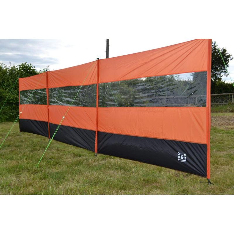 Compact Windbreak - Orange & Black