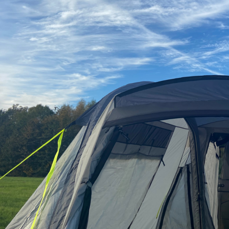 Cubo Breeze v2  Campervan Awning (Light Grey/Lime)
