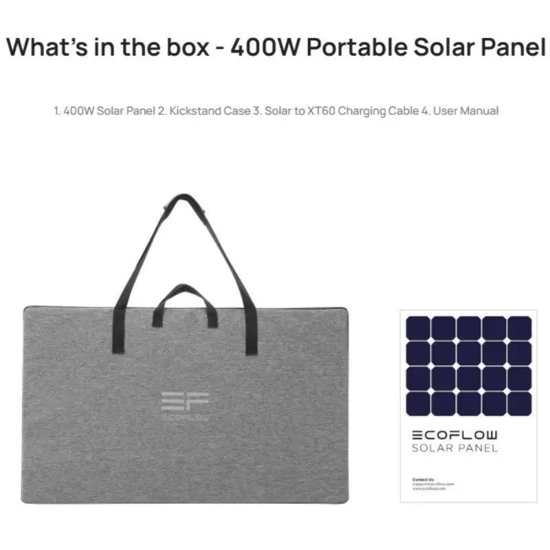 EcoFlow DELTA 2 Max + 400W Solar Panel Bundle