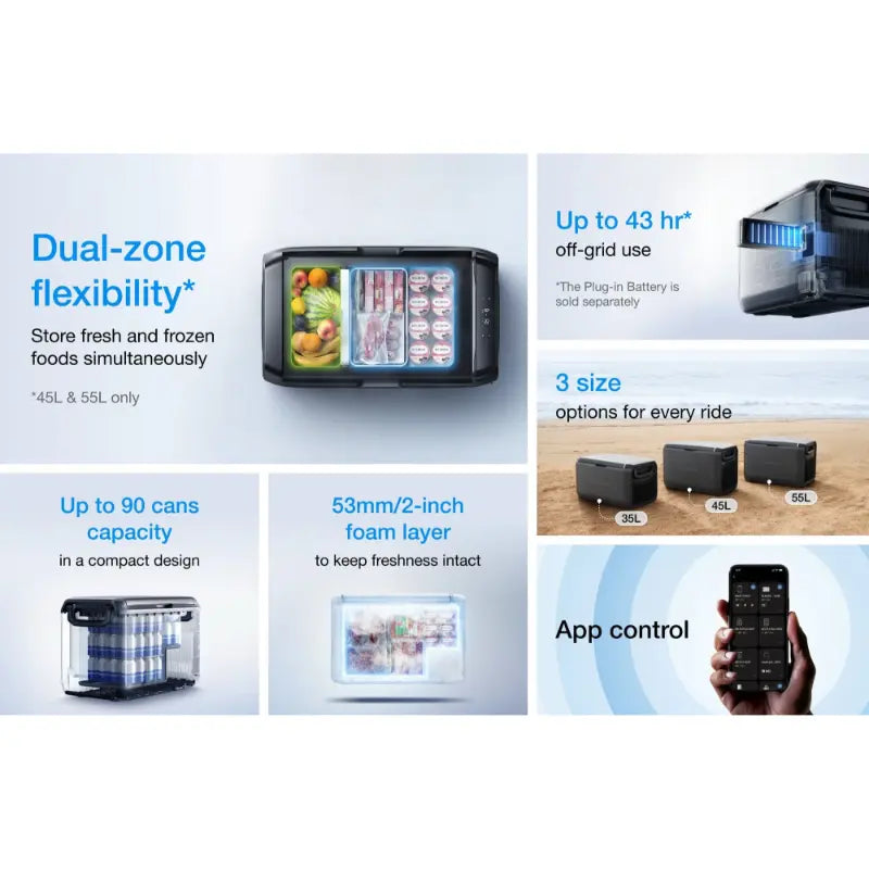 EcoFlow GLACIER Classic Portable Fridge Freezer 45L