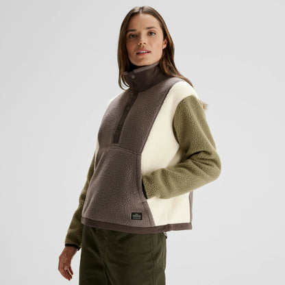 Kathmandu Women's Co-Z High Pile Pullover V Light Quartz