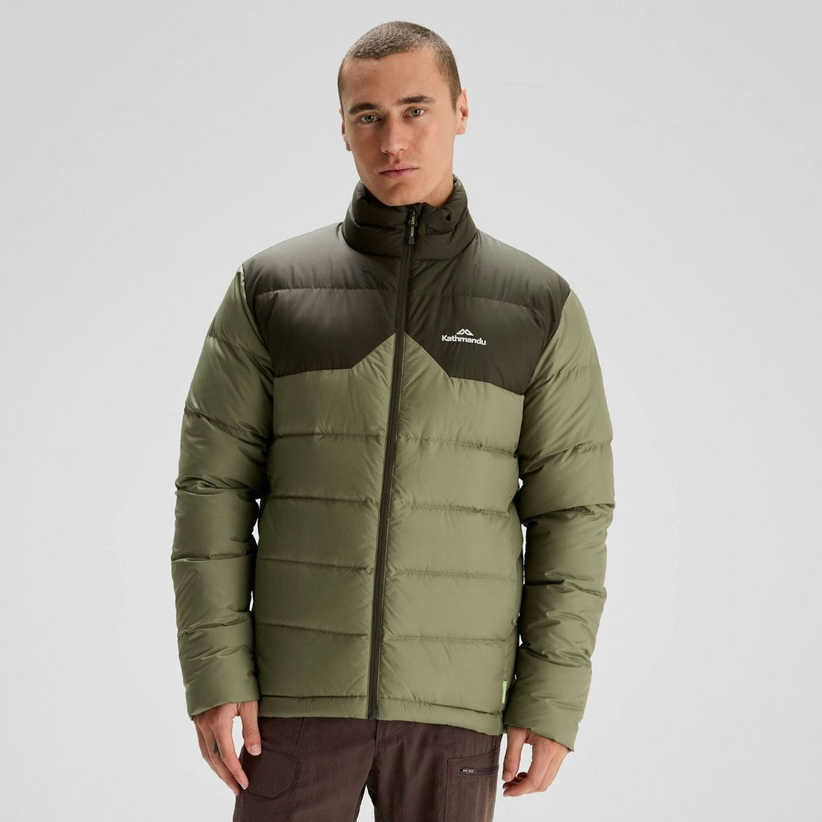 Kathmandu Men's Epiq Hooded Down Jacket V3 Beech Dark Moss