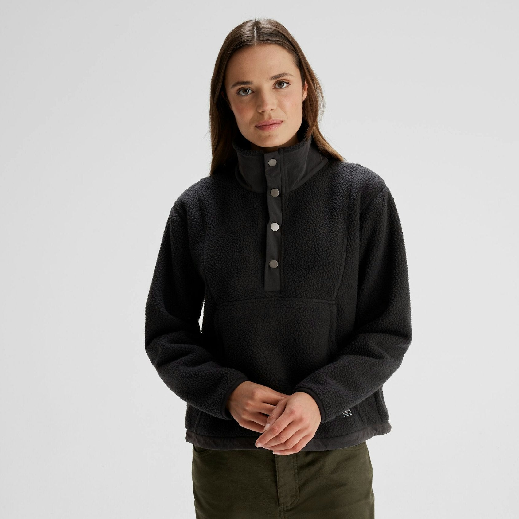 Kathmandu Women's Co-Z High Pile Pullover V Black