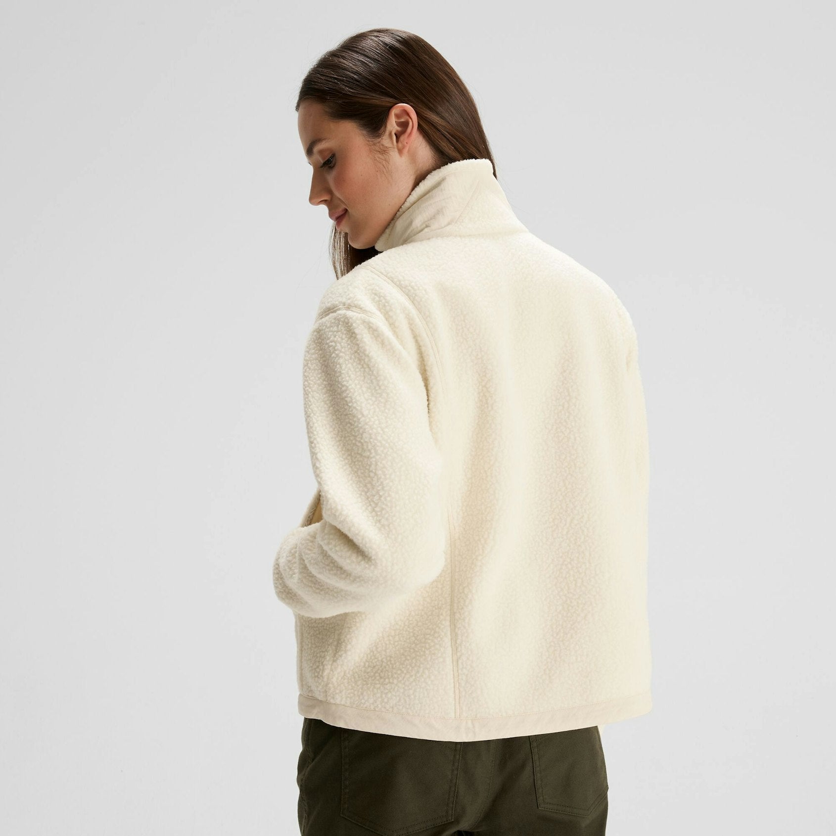 Kathmandu Women's Co-Z High Pile Pullover V Natural