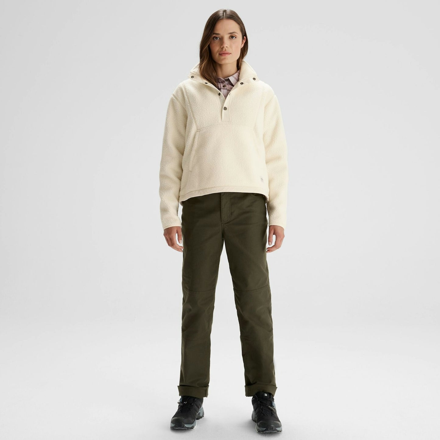 Kathmandu Women's Co-Z High Pile Pullover V Natural