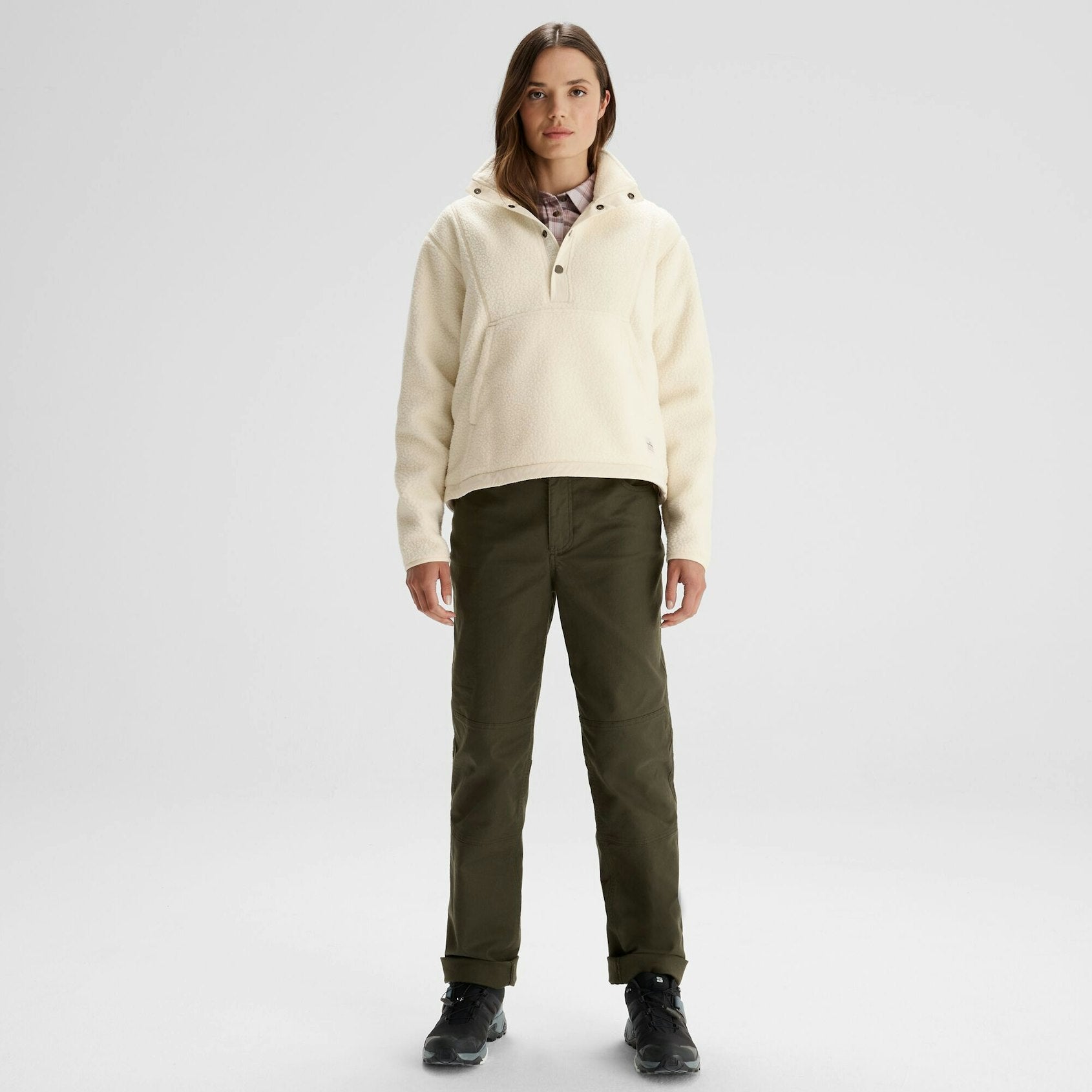 Kathmandu Women's Co-Z High Pile Pullover V Natural